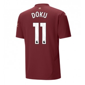 Manchester City Jeremy Doku #11 Tredje Tröja 2024-25 Kortärmad